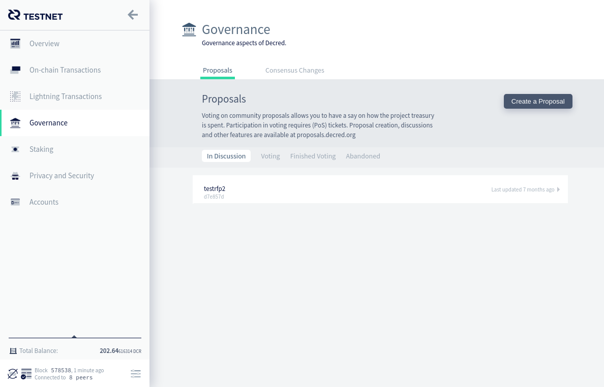 Governance page